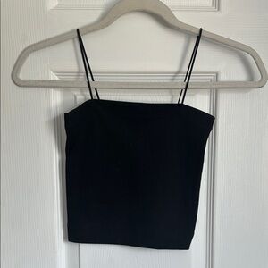 American Eagle Outfitters Black Sleeveless Fitted Camisole